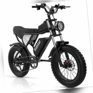 Elektrofahrrad 20 Zoll eBike E Mountainbike 1000W 20AH Fat Bike