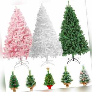 60cm-210cm Weihnachtsbaum Künstlicher Christbaum Tannenbaum Deko Baum Mit LED