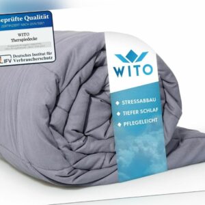 WITO Gewichtsdecke Therapiedecke Schwere Decke Schlafhilfe -