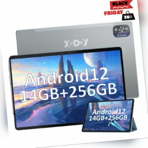 XGODY Tab 10 Tablet 10 Zoll Android 12 14GB+256GB 7000mAh PC Modus FHD 1920x1200