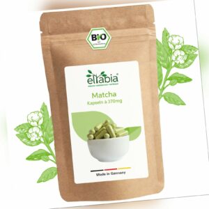 Bio Matcha Grüntee Extrakt Kapseln | Hochdosiert 740mg Tagesdosis | Vegan