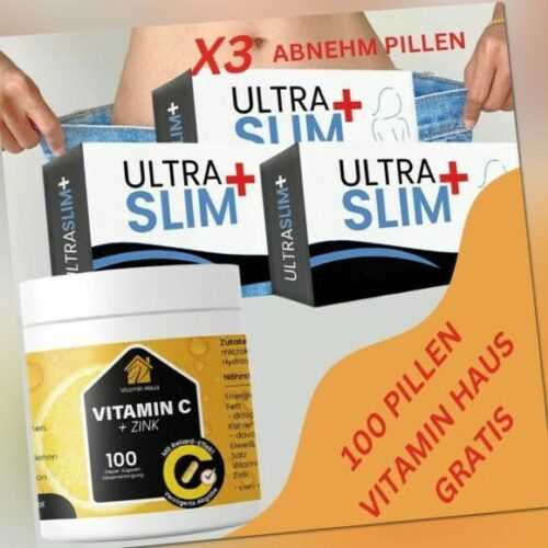 NEU!3x30 DIÄT ULTRA SLIM ++ STARKES ABNEHMEN KAPSELN+100X VITAMIN HAUS GRATIS