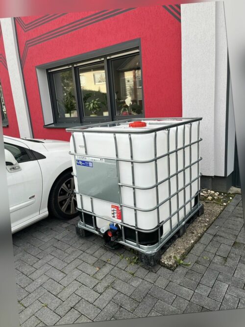 Schütz 1000l IBC Wassertank Container Tank auf Kunststoffpalette NEU