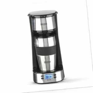 BEEM Single Kaffeemaschine mit Thermobecher Coffee To Go Maschine Timer Display