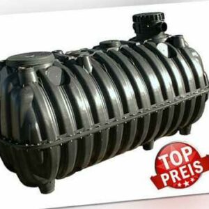 Erdtank, Flachtank, Regenwasserspeicher, Zisterne, Komplettpaket 2000L