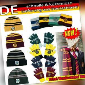 Harry-Potter Sonstige Gryffindor Slytherin Hufflepuff Raveclaw Schal Handschuhe