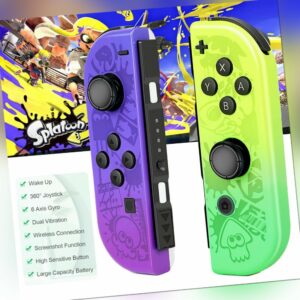 2er Set für Joy-con Wireless Game Controller Paar für Nintendo Switch Splatoon 3