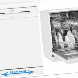 Exquisit Geschirrspüler 60 cm Weiß Halbe-Beladung 12 Maßgedecke Spülmaschine