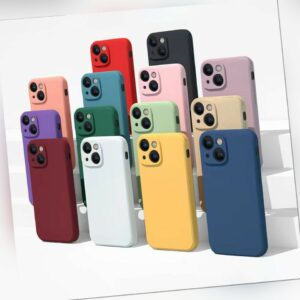 Handy Hülle für iPhone 14 13 12 11 Pro Max Mini Kamera Schutz Silikon Case Cover