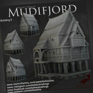 Mudifjord Building 5 Herr der Ringe Tabletop Warhammer Fantasy 28-32mm Scale