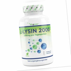 365 - 1095 Tabletten L-LYSIN Aminosäure 1000mg pro Tablette - Vegan - Aminosäure