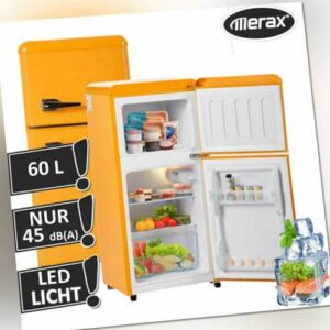 Kühlschrank mit Gefrierfach klein Getränkekühlschrank 60Liter Kompaktkühlschrank