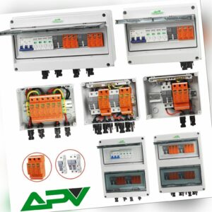 SOLAR ANSCHLUSSKASTEN ÜBERSPANNUNGSSCHUTZ T1+T2  1,2-STRINGS AC DC PHOTOVOLTAIK