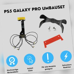 PS5 Scuf Umbau Set | Galaxy Pro Spritguss Paddle inkl. Schablone und Tutorial