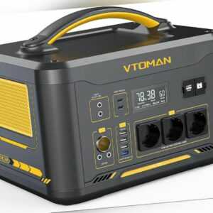 VTOMAN Powerstation 1500W Solargenerator 828Wh LiFeP04 Batterie Tragbare Home