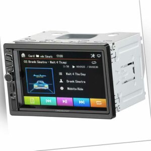 Creasono 2-DIN-DAB+/FM-Autoradio, Touchdisplay, Bluetooth, Freisprecher, 4x45 W