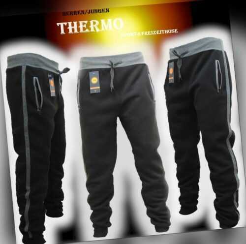 Thermo-Hose Herren Sporthose Jogging Training Freizeithose Winter Mod.6249#