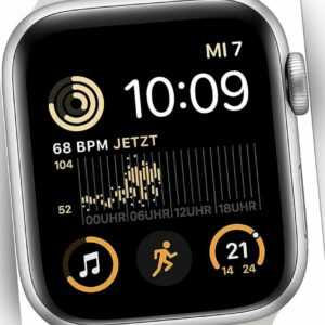 Apple Watch SE 2022 GPS 40mm Aluminium Silver Sportband White Neuware DE Händler