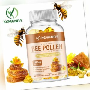 Bee Pollen - Mit Gelée Royale, Propolis, Schwarzem Pfeffer -Stärkt Die Immunität