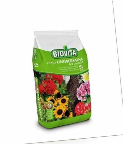 Blumenerde Universalerde Erde Pflanzerde Blumen Universal-Blumenerde Sack 5L