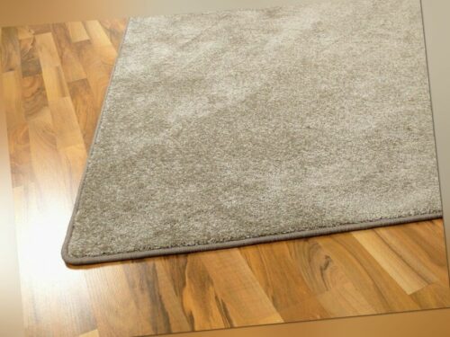 Hochflor Velours Teppich Triumph Taupe in 24 Größen