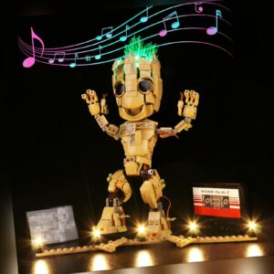 LocoLee LED Licht Kit für Lego 76217 I am Groot DIY Dekor Beleuchtung Lichter