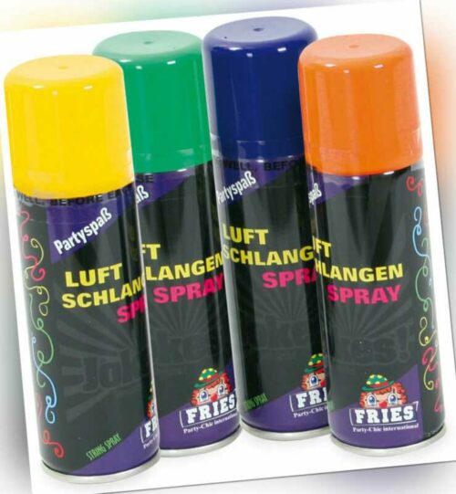 Luftschlangenspray Spray Luftschlangen Fasching Karneval Party Halloween 83 g