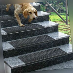 Große Auswahl an Gummi Stufenmatten Treppenmatte Antirutschmatten Treppenauflage