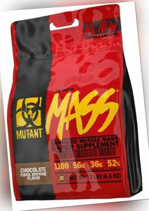 PVL Mutant Mass Gainer, Schokolade Fudge Brownie, 6800 g