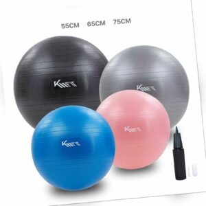 KM-Fit Gymnastikball Fitnessball Sitzball Sportball Pilates Yogaball 55 - 75 cm