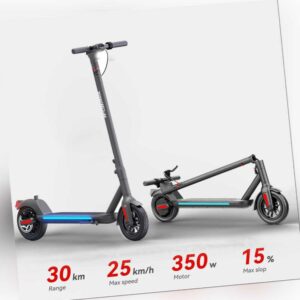 350W Motor Erwachsene Elektroroller bis 30km Elektro Scooter E-Scooter mit APP