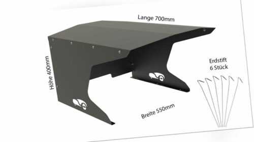 Mähroboter Garage Schutz für Rasenroboter -Carport Dach - Große L -700x550x400mm