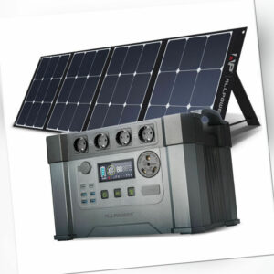ALLPOWERS Mobiler Stromspeicher 606Wh / 1500Wh Powerstation mit Solarpanel 200W