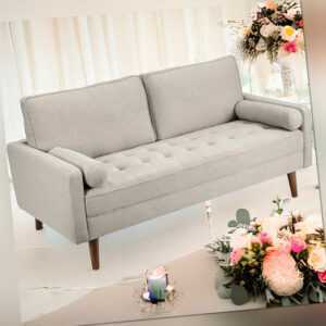 Modern 3-Sitzer Sofa Couch Love Seat Sofa Couch Lounge Armrest Wohnzimmer Beige