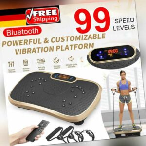 Vibrationsplatte Vibrationstrainer Fitness Rüttelplatte 99 Level bis 150 kg Neu