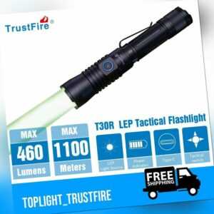 TrustFire T30R LEP Taschenlampe 460 LM 1100 Meter Reichweite mit wiederaufladbar