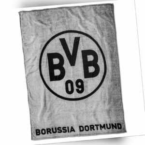 Borussia Dortmund BVB Fleecedecke grau 150 x 200 cm