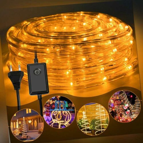 10m-100m LED Lichterschlauch Wasserdicht 8 Modi Bunt Dekor Xmas Lichterkette