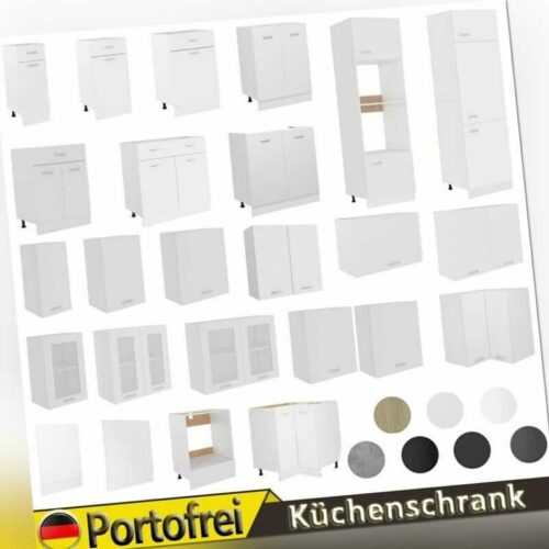 Küchenschrank Hängeschrank Küchenzeile Unterschrank Hochschrank Mehrfarbig DE