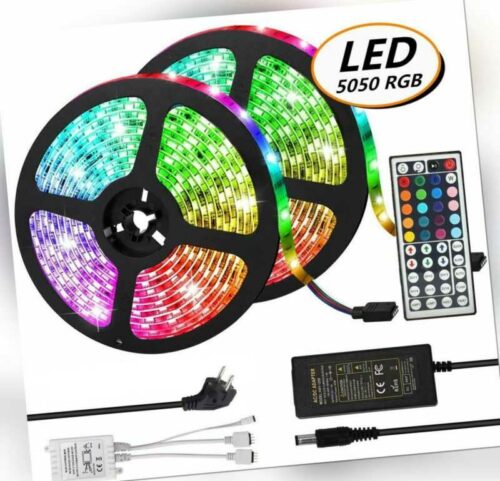 Leiste Strip Streifen Stripe LED +Controller+Trafo 1m-30m RGB SMD5050 30/60 LEDs