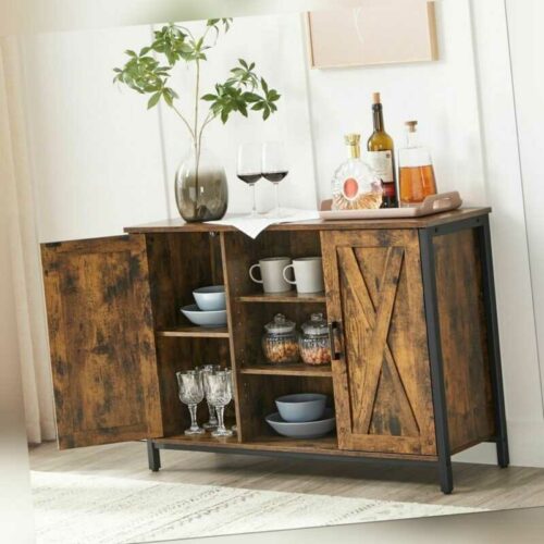 Sideboard Kommode Beistellschrank Nachttisch Küchenschrank mit Türen LSC098B01