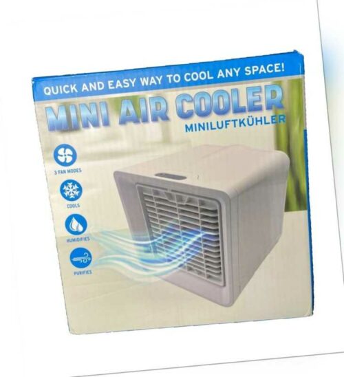 Cepewa MINI AIR COOLER Miniluftkühler Mini Klimaanlage mobil 3 Stufen 250ml