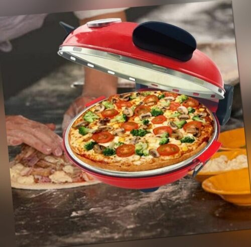 Elektrischer Pizzabäcker, 420 ℃, 1200 Watt, 5 separate Temperaturstufen
