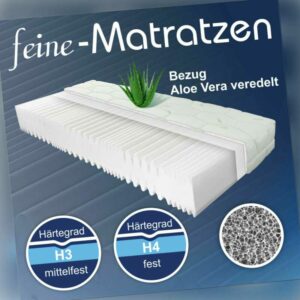 Kaltschaummatratze MEDISAN PRO orthopädisch 7 Zonen  Bezug Aloe Vera veredelt