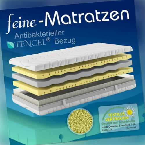 9 Zonen Kaltschaum Matratze Terra Med Premium Druckentlastendes Würfelprofil