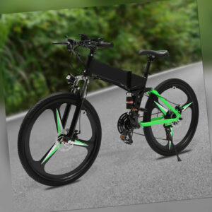 26 Zoll Elektrofahrrad Faltrad E-Mountainbike MTB eBike Faltbar Fahrrad LCD 250W