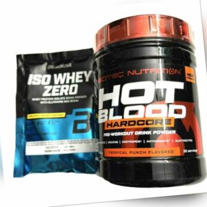 (53,07€/kg)Scitec Nutrition Hot Blood Hardcore 375g Tainingsbooster+Probe