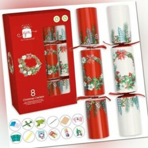 🎄 8 Christmas Crackers / Weihnachtsknallbonbons 12 inch (30cm) 🎄
