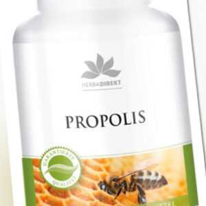 Bienen Propolis 500 mg - 60 Kapseln, natürliches Bienenkittharz | Herba Direkt