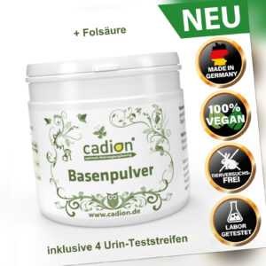 Premium Basen Pulver mit Folsäure 400g Dose (200 Portionen) SÄURE-BASEN-HAUSHALT
